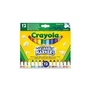 Rotulador Crayola Super Lavables Maxi Punta 12 Col