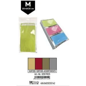 Sobre Kraft Surtidos M Kraft Liso Rojo Oro Plata P