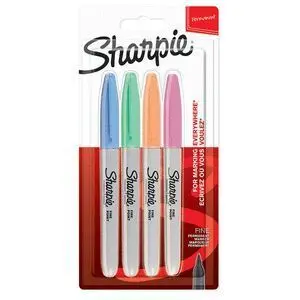 Sharpie Blister 4 Colores Paltel