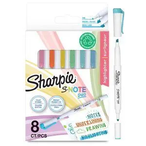 Sharpie Blister 8 Rotuladores Doble Punta Pastel