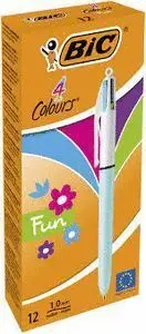 Boligrafo Bic 4 Colores Fun Pastel