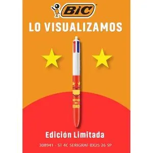 Bic Boligrafo Bic 4 Colores Campeones del Mundo Edicion Limitada