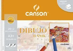 Block Dibujo Basik A3+ Recuadro 20 H. 150G