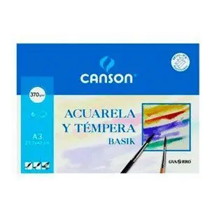 Minipack A3 6H Laminas Basik Acuarela 370Gr