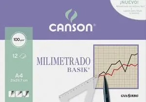 Minipack A4 12H Papel Milimetrado