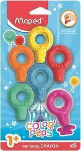 Maped Blister de 6 Ceras Bebe Surtido