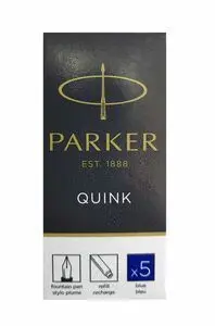Parker 5 Cartuchos Tinta Azul Quink