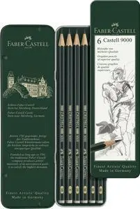 Faber Castell Caja 6 Lapices Grafito