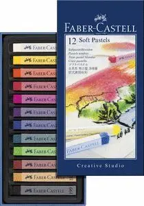 Faber Castell Caja Tizas Blandas Pastel 12 Colores