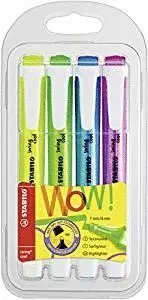 Stabilo 4 Marcadores Fluorescentes