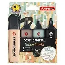 Stabilo 4 Marcador Stabilo Boss Original Naturecolors