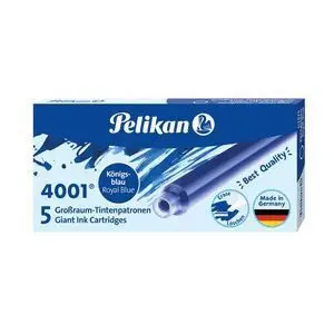 Pelikan Recambio Tinta Azul Estilográfica Larga