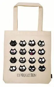 Moses Bolsa de Tela de la Compra Ed el Gato Edyoucation