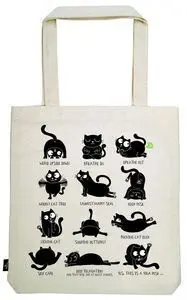 Moses Bolsa de Tela de la Compra Ed el Gato Yoga