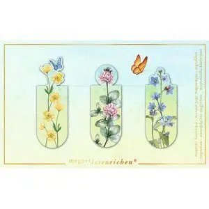 Marcapaginas Magnetico Campo de Flores 6 Unidades