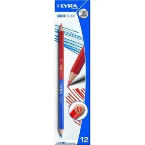 Lyra Lapiz Bicolor Fino Azul/Rojo (Duo Slim)