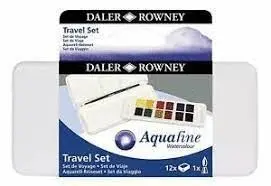 Daler Set de Acuarela Aquafine Travel Set 12 Medio Godet