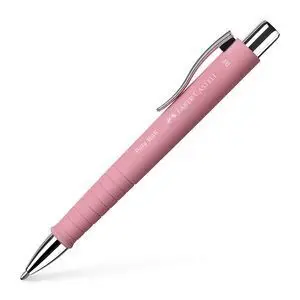 Faber Castell Boligrafo Poly Ball Xb Rosa Tinta Azul