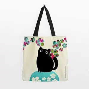 Premium Paper Bolsa Algodon Planet Cat Grande - 1 Negro