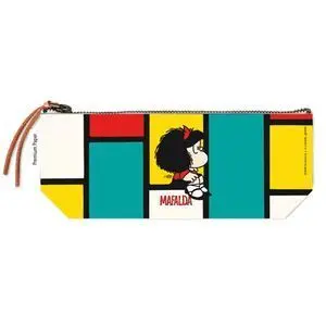 Premium Paper Estuche Portatodo Mediano Mafalda Mondrian