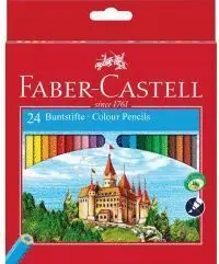 Faber Castell Caja Roja Lapices 24 Colores