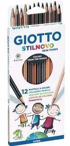 Giotto 12 Lapices Color Tonos Marrones y Carne