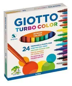 Giotto Turbo Color Caja 24 Colores Fino