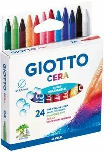 Giotto Cera Estuche 24 Colores Surtidos