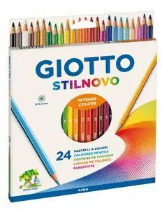 Caja 24 Lapices Colores Giotto Stilnovo