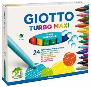 Rotuladores Grueso 24 Colores Giotto