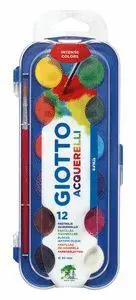 Giotto 12 Acuarelas Colores 30Mm