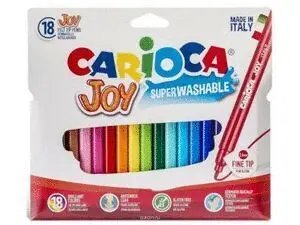 Carioca Caja Rotuladores Punta Fina 18 Colores