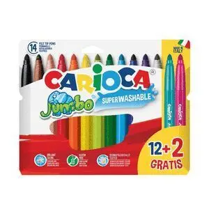 Carioca Rotulador Jumbo 12 Colores + 2 Gratis