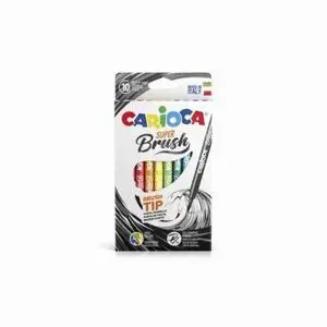 Carioca Caja Rotuladores Super Brush 10 Colores