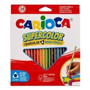 Carioca Lapiz Supercolor Triangular 24 Colores