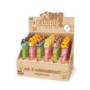 Expositor 24 Sets Mini Marcadores Capybara Surtido
