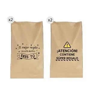 Juego de 4 Sobres de Regalo 20X30 Frases