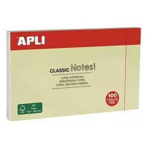 Apli Taco Adhesivo 75X125 Amarillo Ref10976