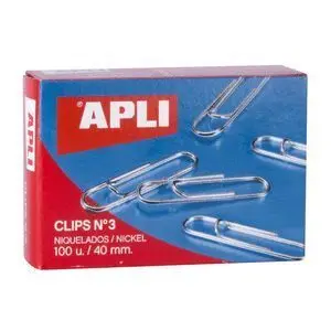 Apli Clips Nº 3 40Mm 100 Unidades