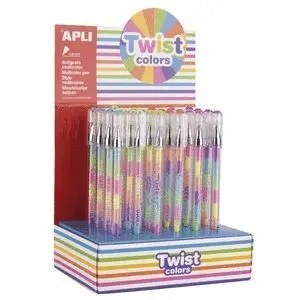 Apli Boligrafo Gel Twist Colors Ref17498