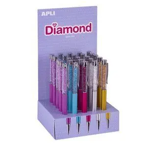 Apli Boligrafo Metal Diamont Pen 1Mm Ref. 19321