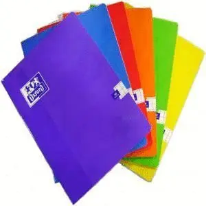 Libreta A5 48H Cuadro 8X8 6C Oxford School