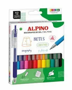 Alpino 12 Boligrafos Gel Retractil Line 0,7 M