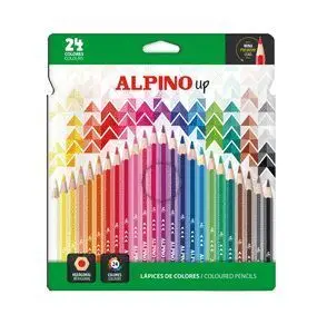 Alpino Up Lapices 24 Colores Surtidos Mina Premium