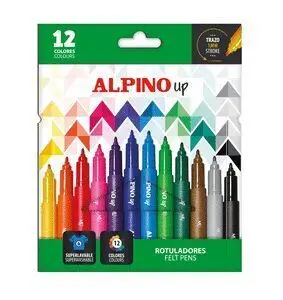 Alpino Up Rotuladores Punta 1Mm 12 Colores Surtido