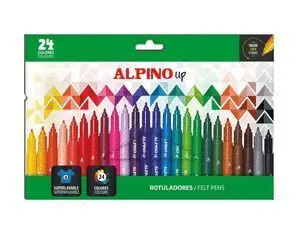Alpino Up Rotuladores Punta 1Mm 24 Colores Surtido