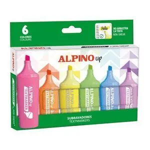 Alpino Up Marcador Fluorescente 6 Colores Surtidos