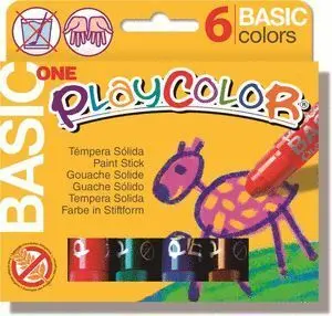 Play Color Tempera Solida (6X10Gr)