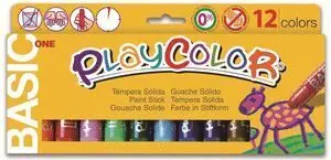Playcolor Tempera Solida 12 Colores