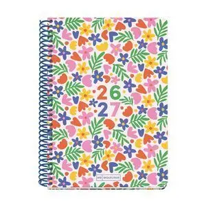 Miquelrius Agenda Escolar 2026/27 A/5 Horizontal Plus S/V Flowery